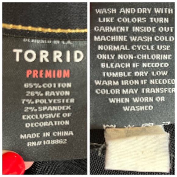 Torrid Bombshell Skinny Jeans Hi Rise Ankle Medium Blue Wash Size 24R Plus - Picture 10 of 12